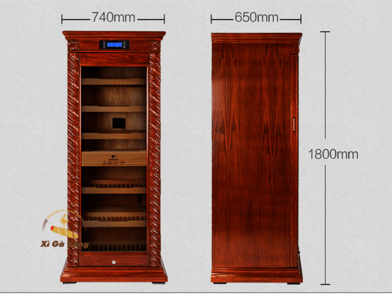 Tủ bảo quản xì gà Lubinski LB 180 với thông số kỹ thuật cao